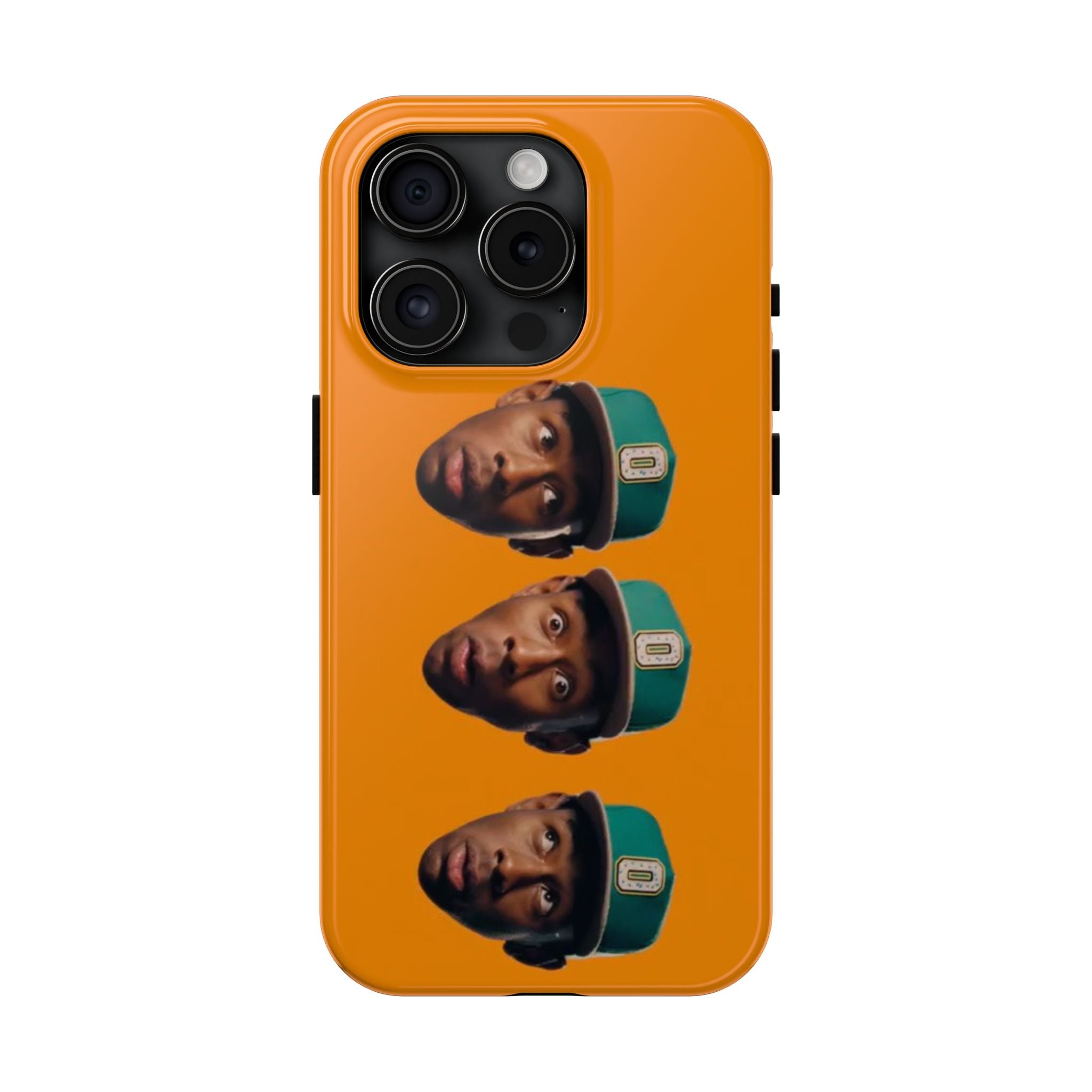 Phone Case — TYLER Triple Portrait Pop Art on Orange