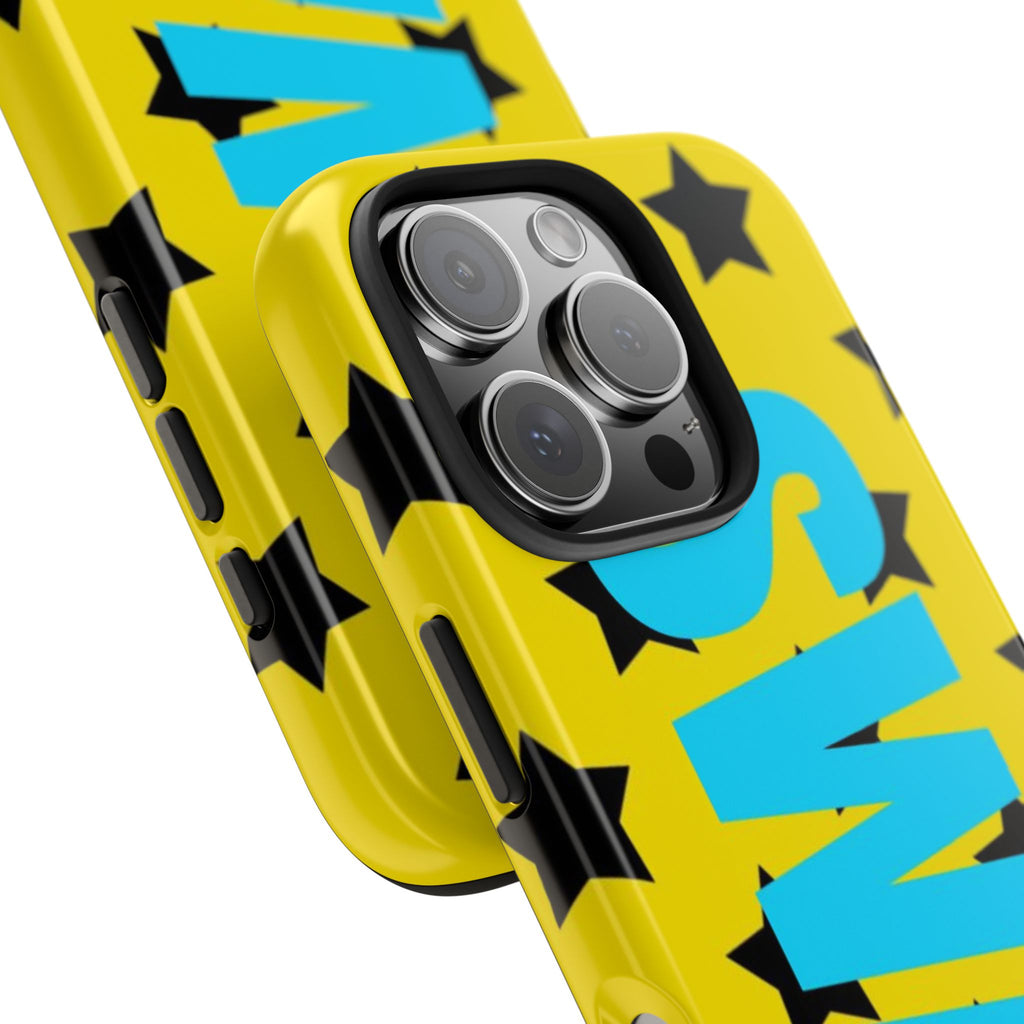 SWAG Star Phone Case — Bold Yellow & Blue Tough Protective Case