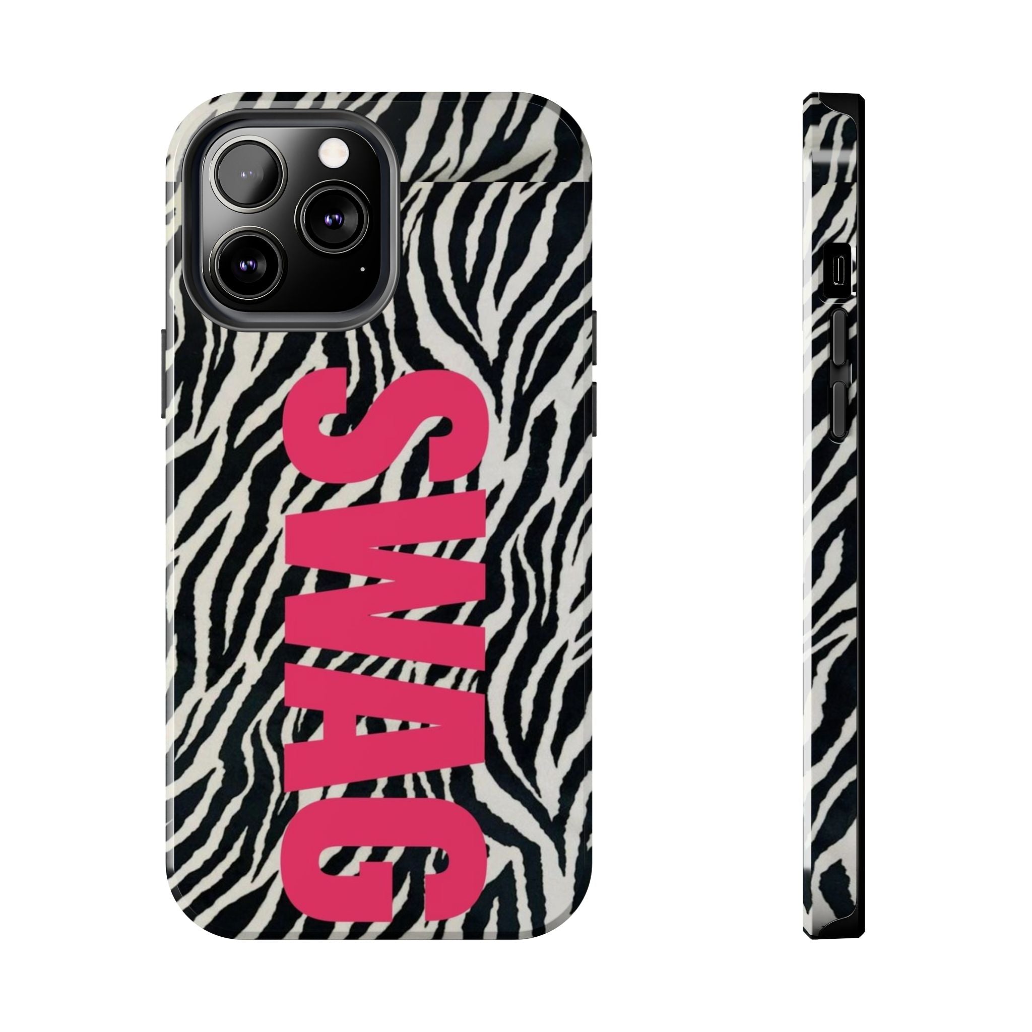 SWAG Zebra Print Phone Case — Tough Protective iPhone Cover