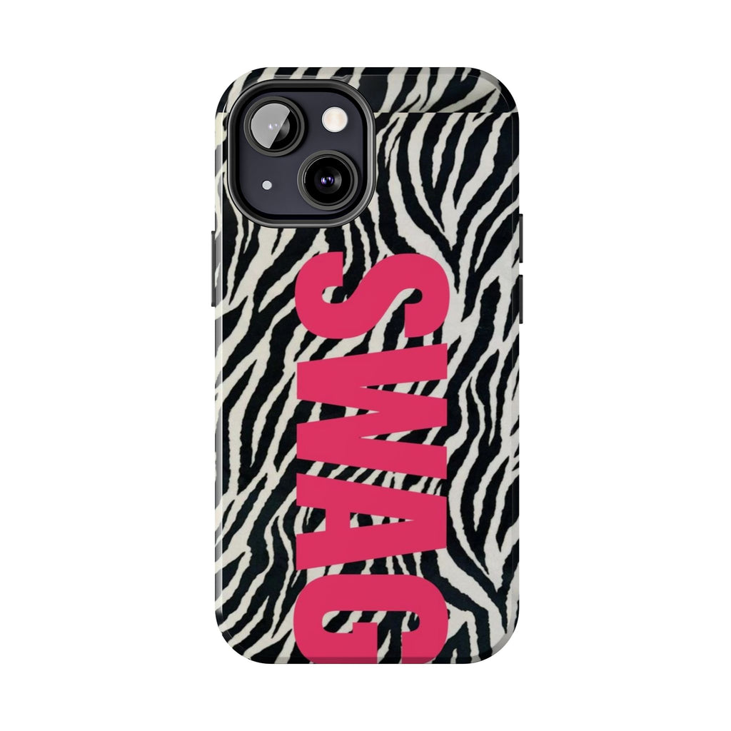 SWAG Zebra Print Phone Case — Tough Protective iPhone Cover