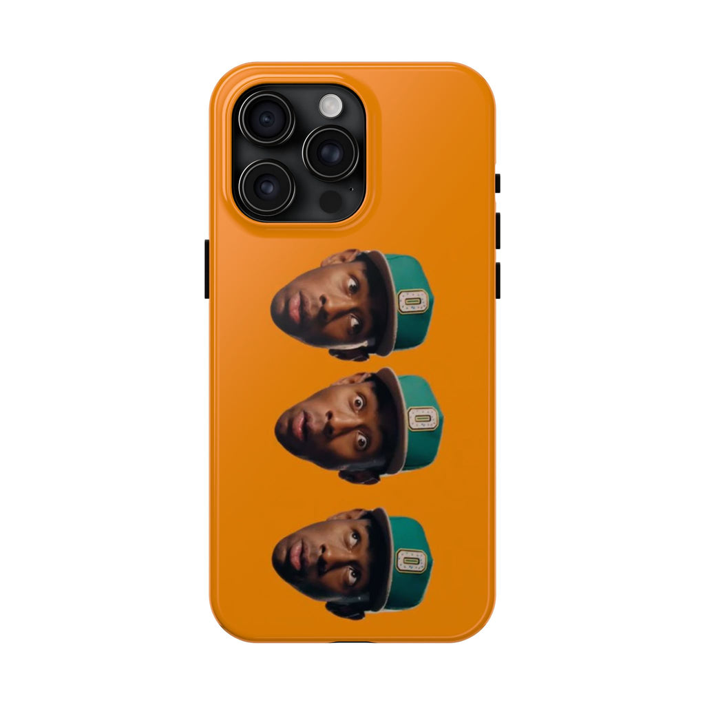 Phone Case — TYLER Triple Portrait Pop Art on Orange
