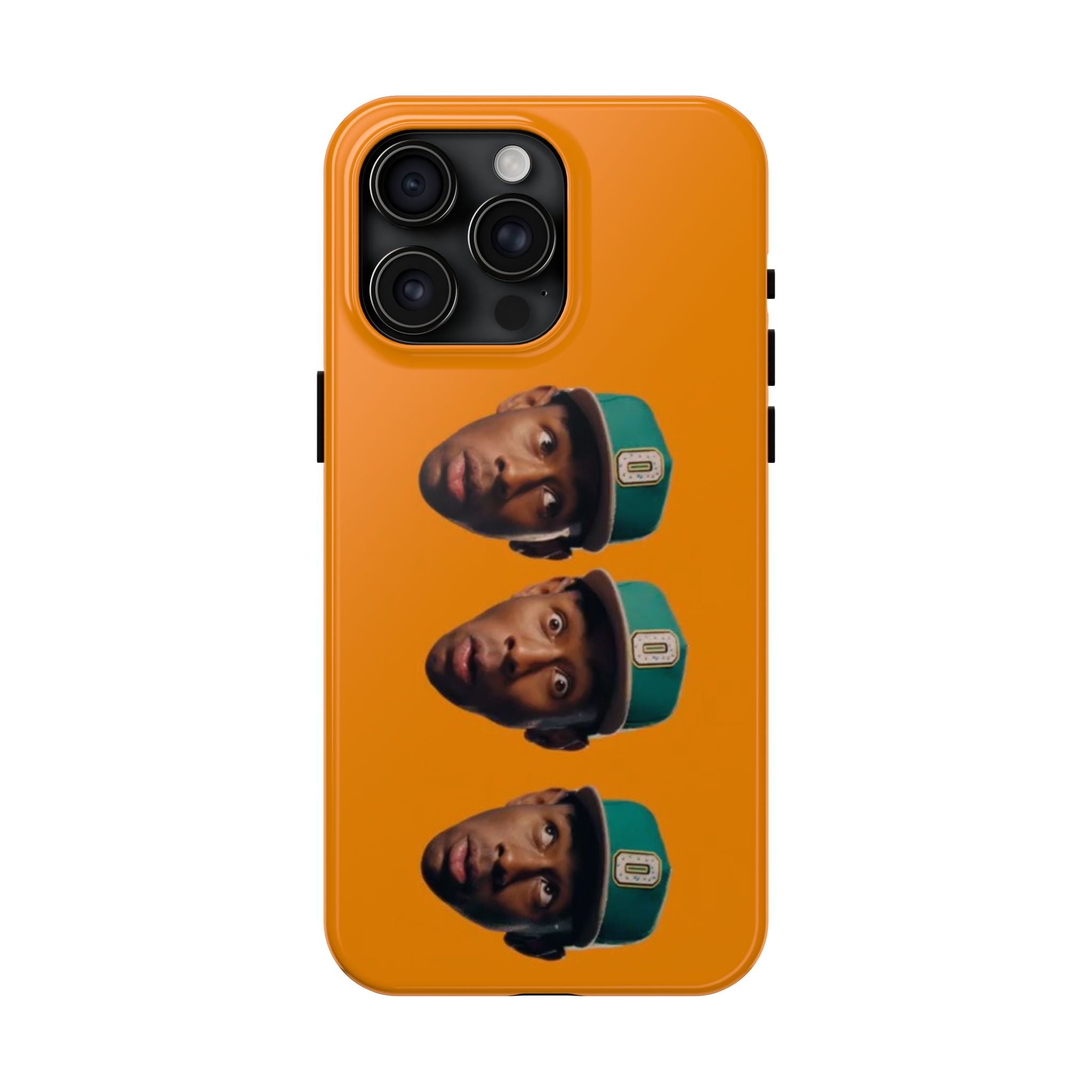 Phone Case — TYLER Triple Portrait Pop Art on Orange