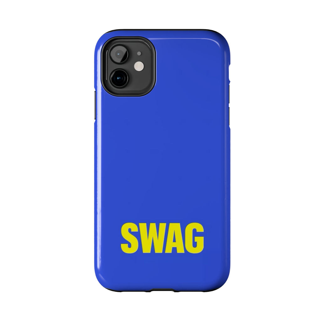 SWAG Blue Tough Phone Case — Bold Protective iPhone Cover
