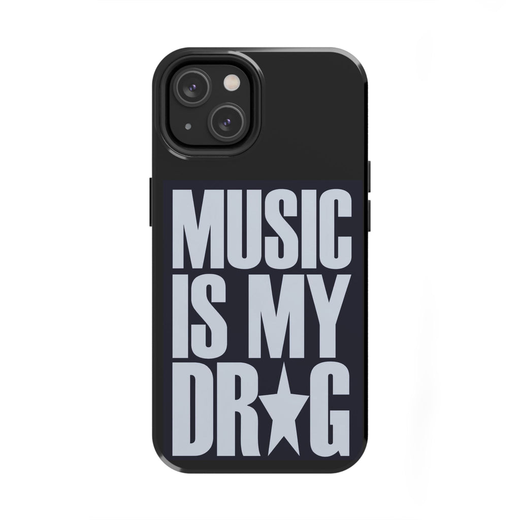 Phone Case — "Music Is My Drg" Bold Typography Protective Case