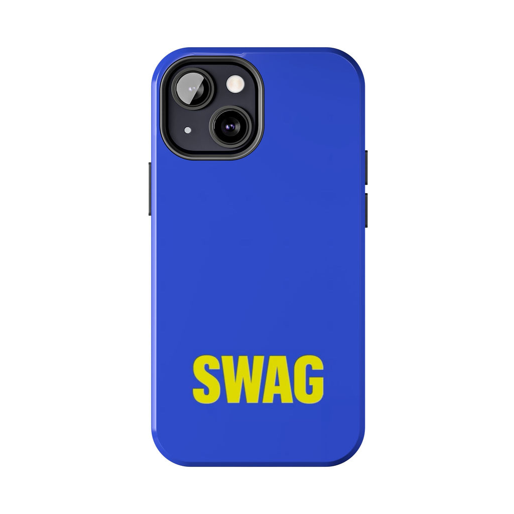 SWAG Blue Tough Phone Case — Bold Protective iPhone Cover