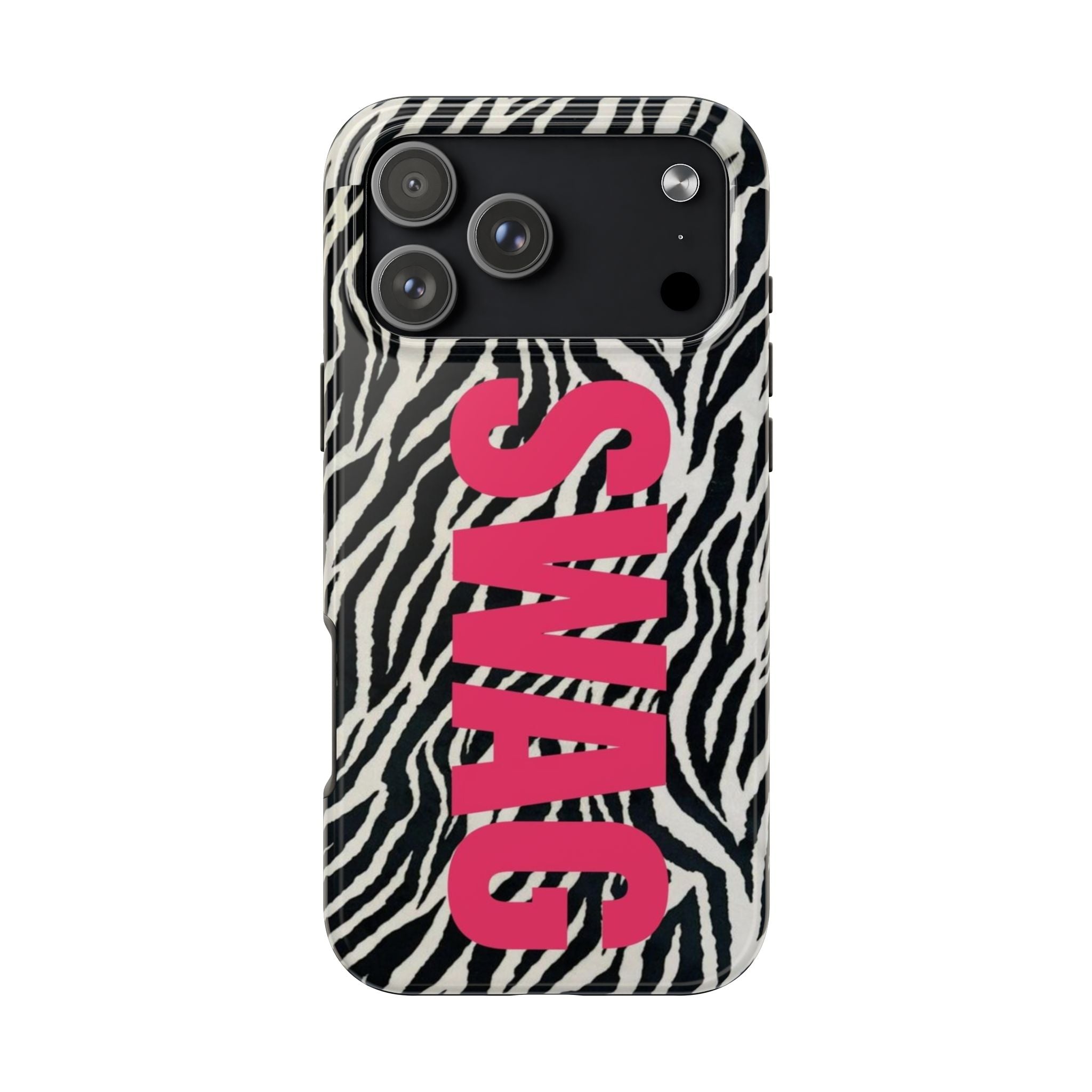 SWAG Zebra Print Phone Case — Tough Protective iPhone Cover
