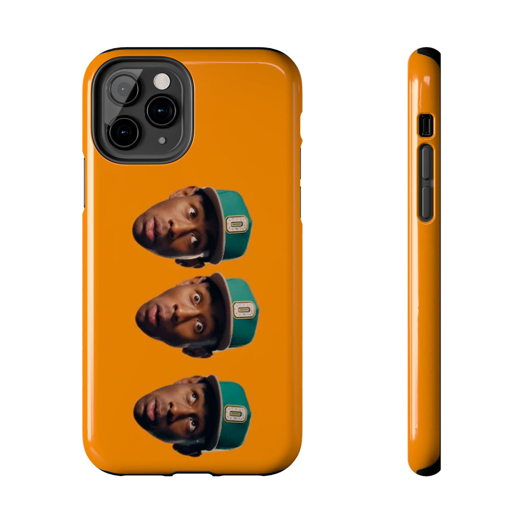 Phone Case — TYLER Triple Portrait Pop Art on Orange