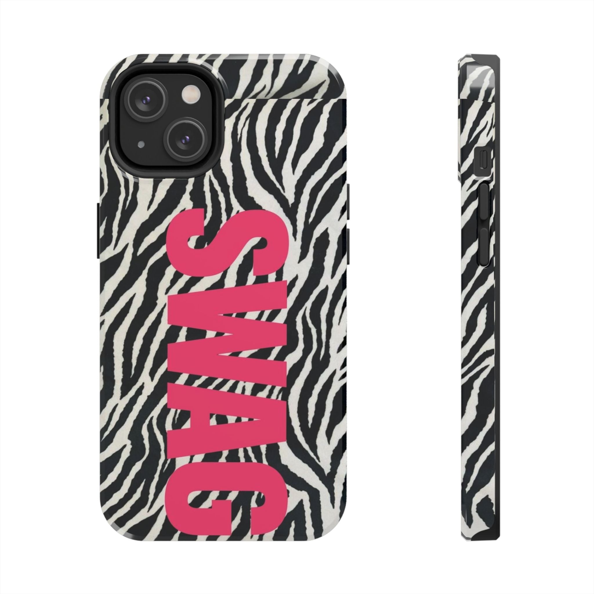 SWAG Zebra Print Phone Case — Tough Protective iPhone Cover