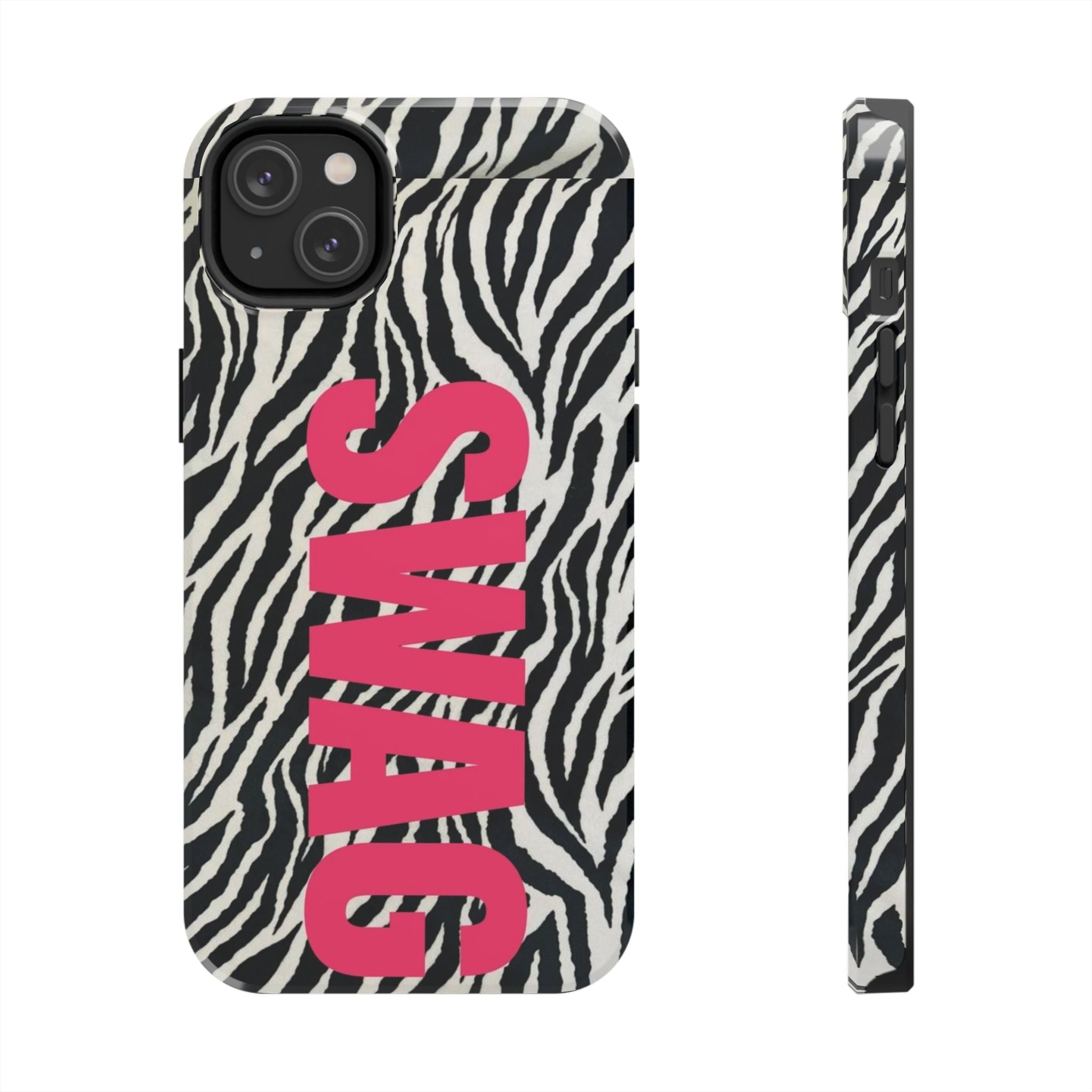 SWAG Zebra Print Phone Case — Tough Protective iPhone Cover