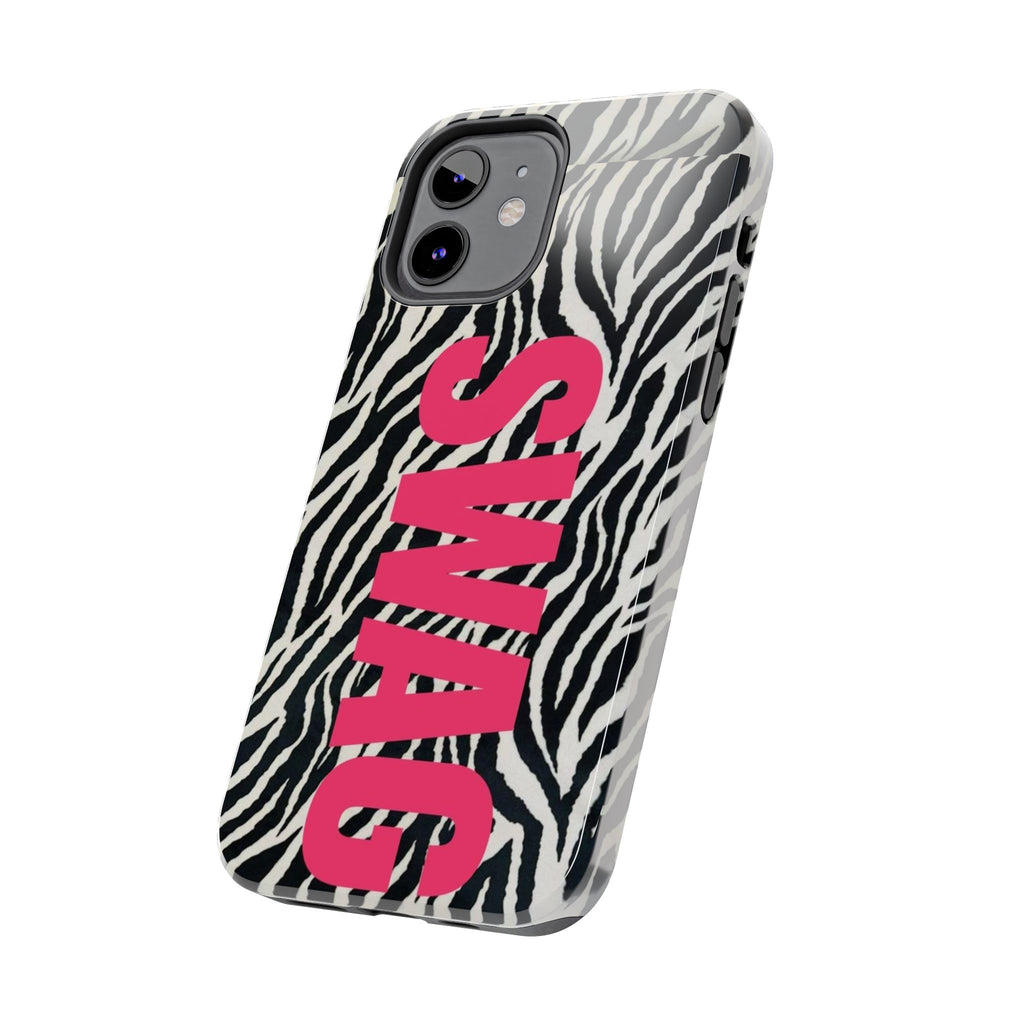 SWAG Zebra Print Phone Case — Tough Protective iPhone Cover