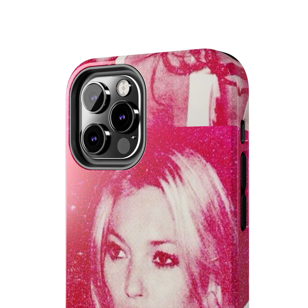 Pink Retro Glam Phone Case — Lipstick Pinup Tough Phone Case