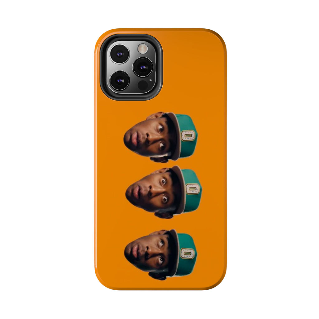 Phone Case — TYLER Triple Portrait Pop Art on Orange