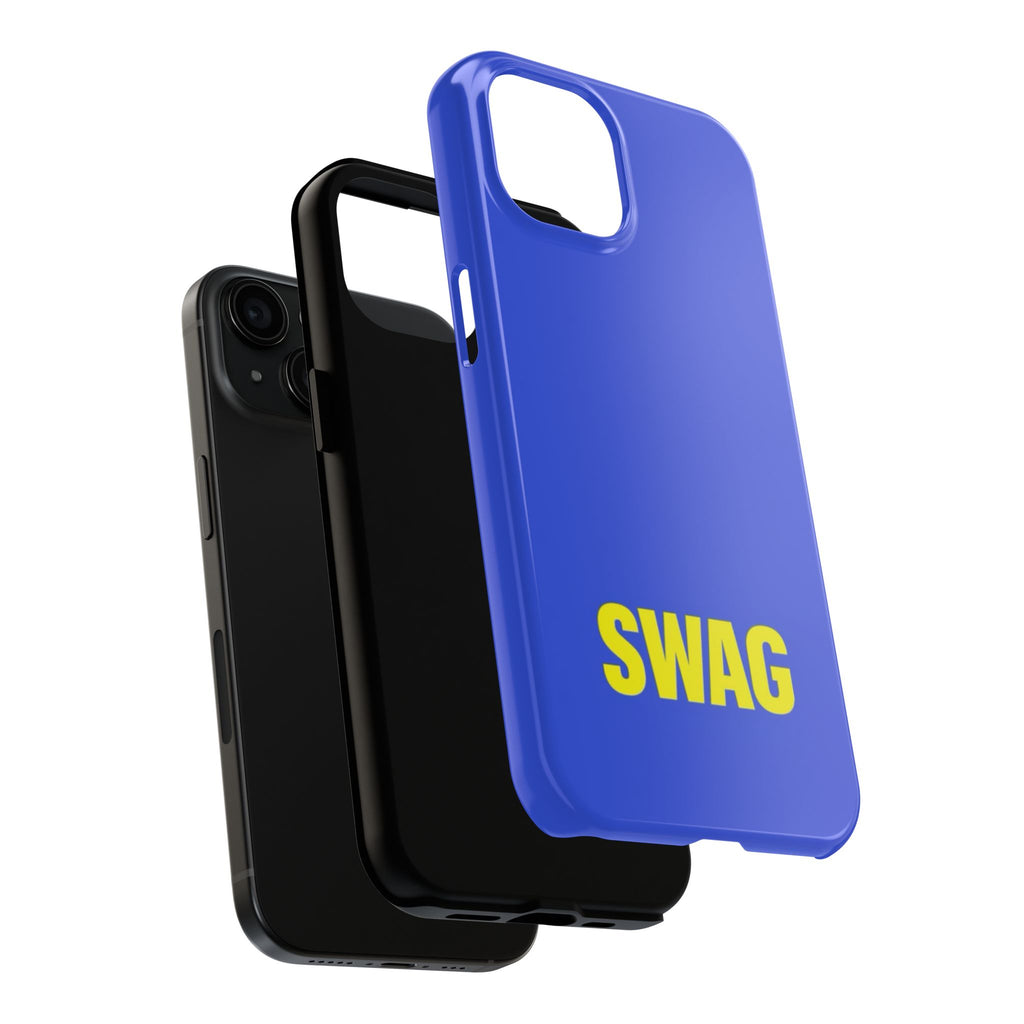 SWAG Blue Tough Phone Case — Bold Protective iPhone Cover