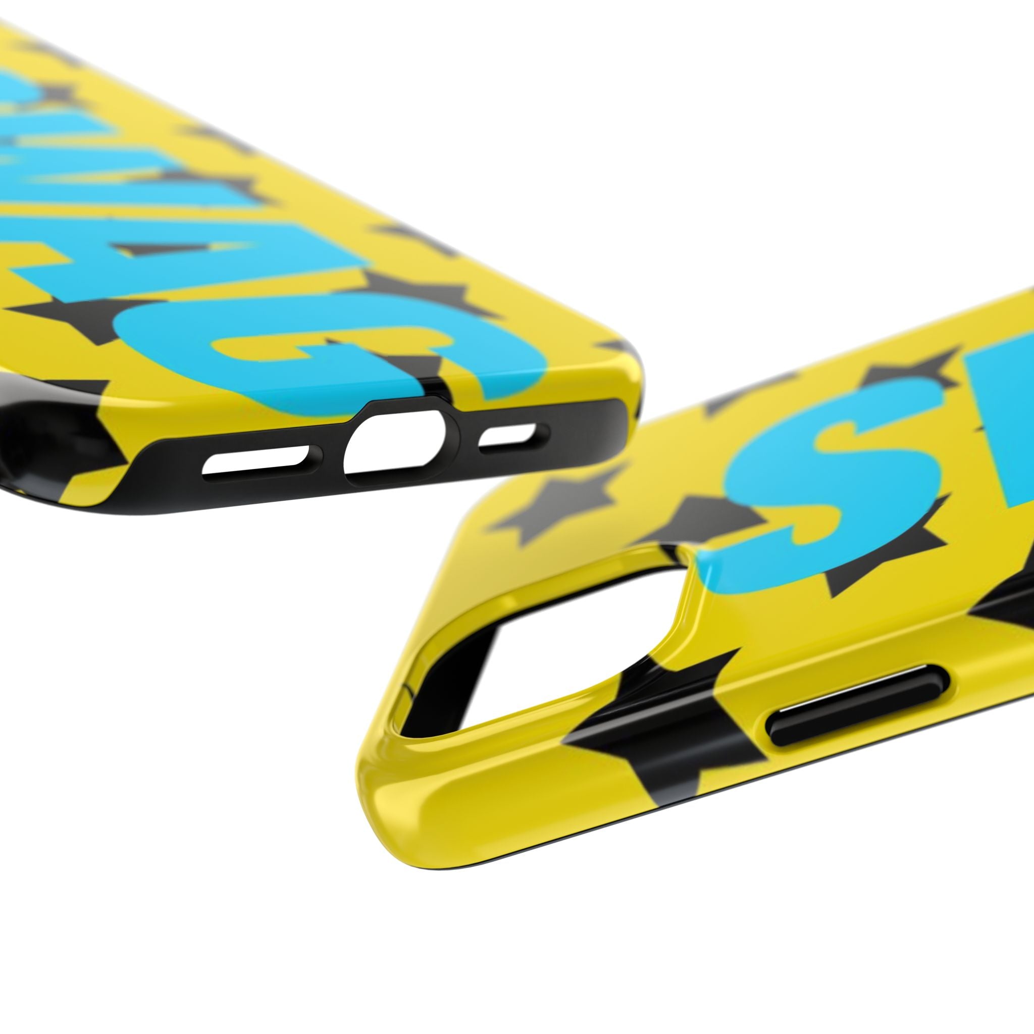 SWAG Star Phone Case — Bold Yellow & Blue Tough Protective Case