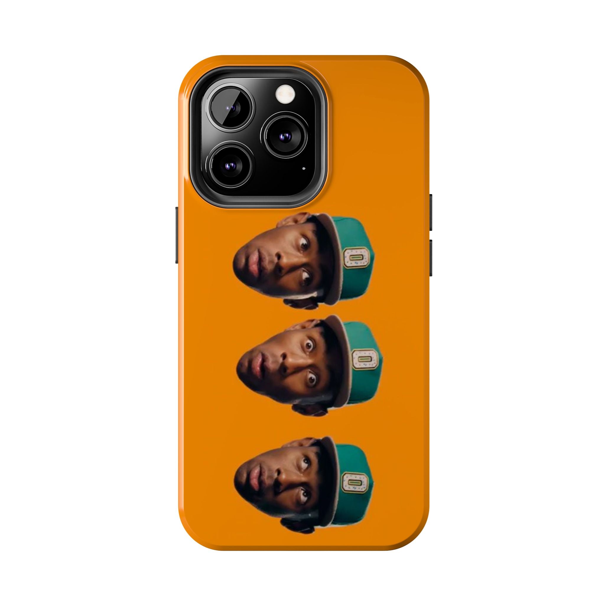 Phone Case — TYLER Triple Portrait Pop Art on Orange
