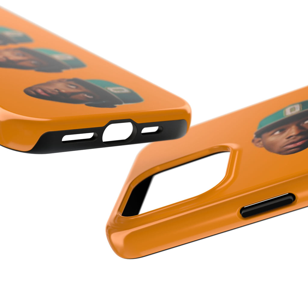 Phone Case — TYLER Triple Portrait Pop Art on Orange