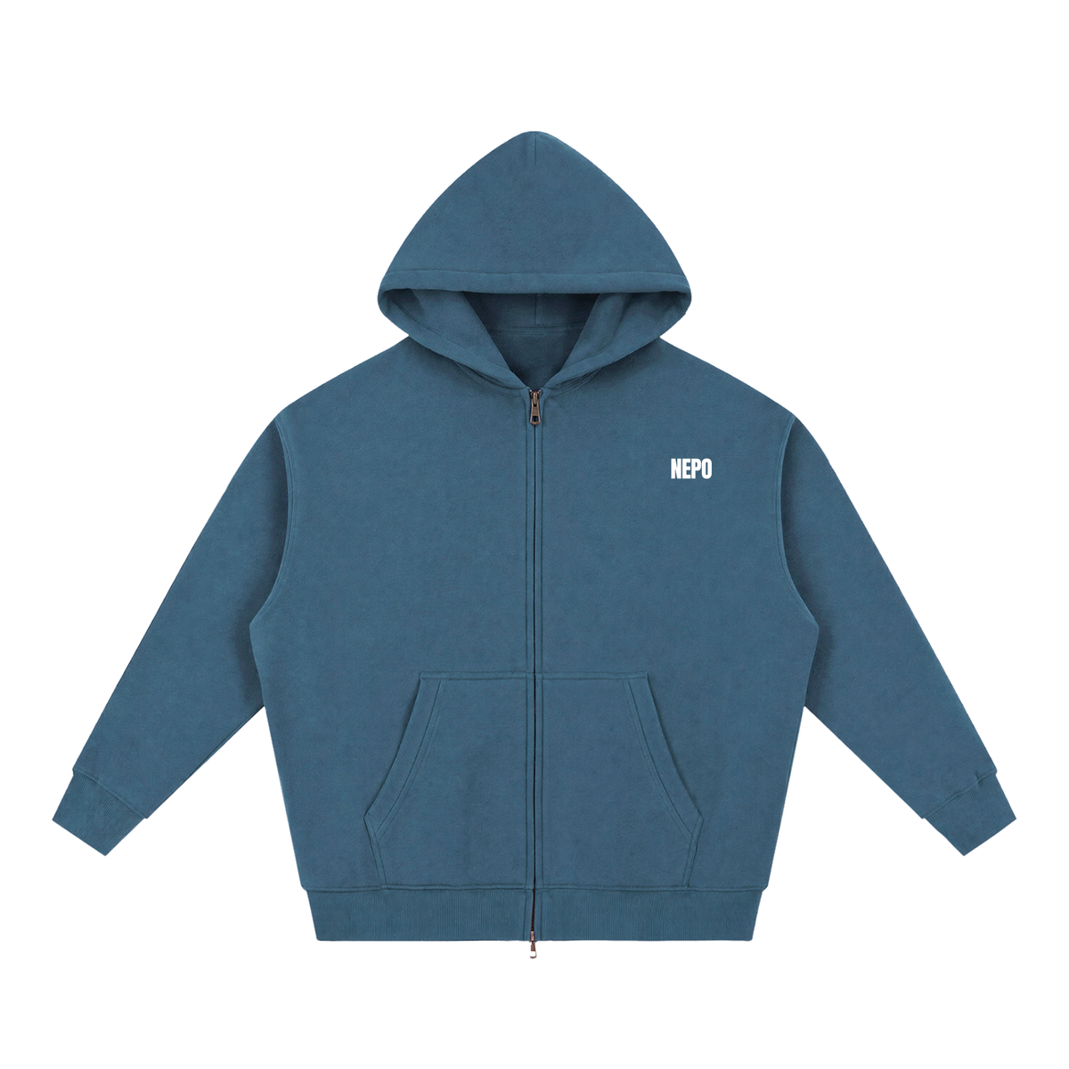 Heart Break -Essential Oversized Fleece Boxy Zip Up