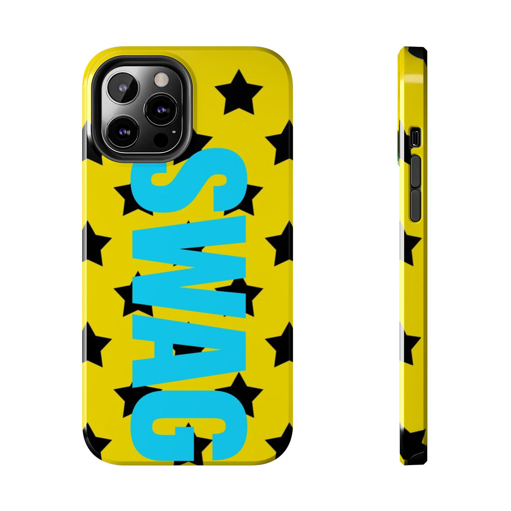 SWAG Star Phone Case — Bold Yellow & Blue Tough Protective Case