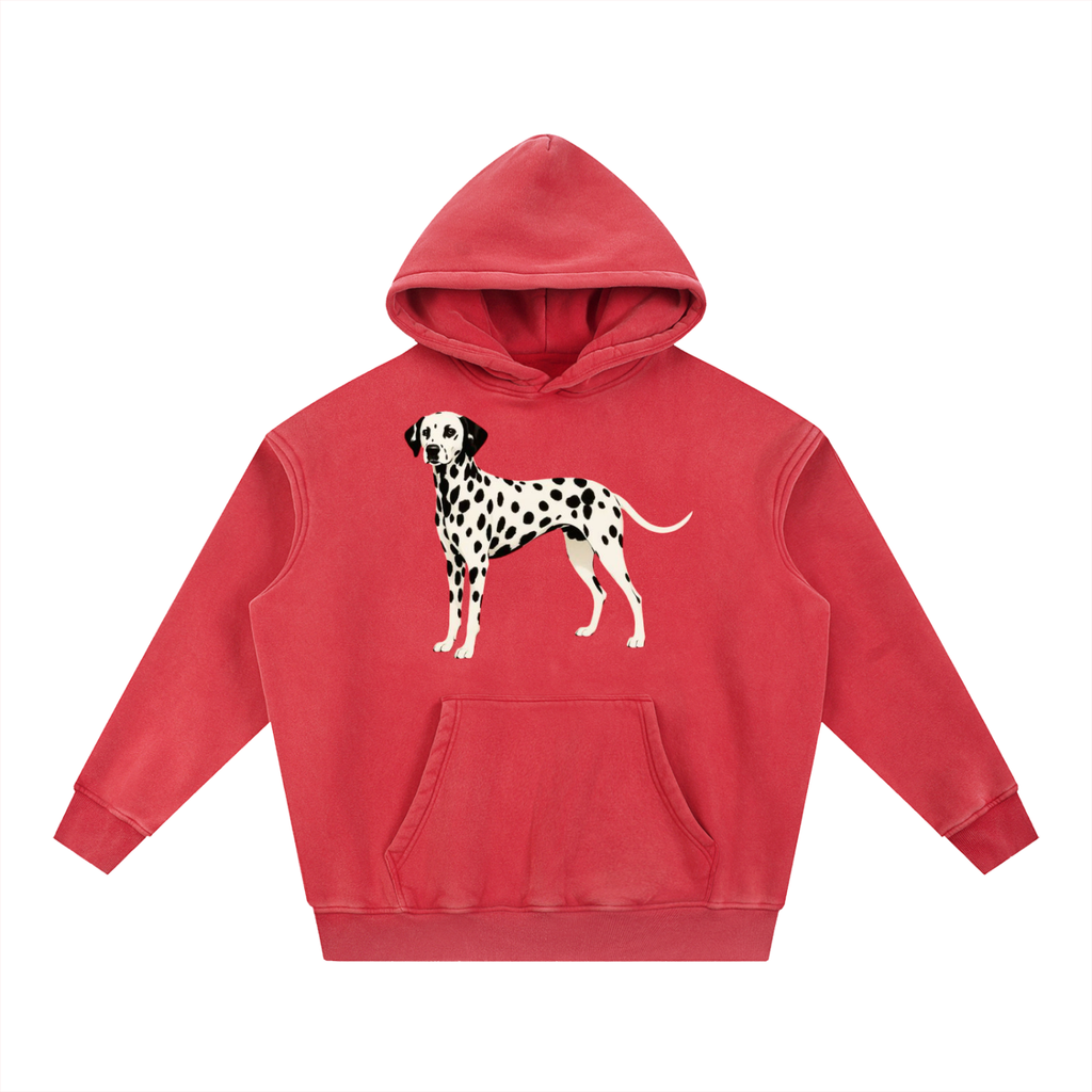 Snow Wash Fleece Oversize Hoodie