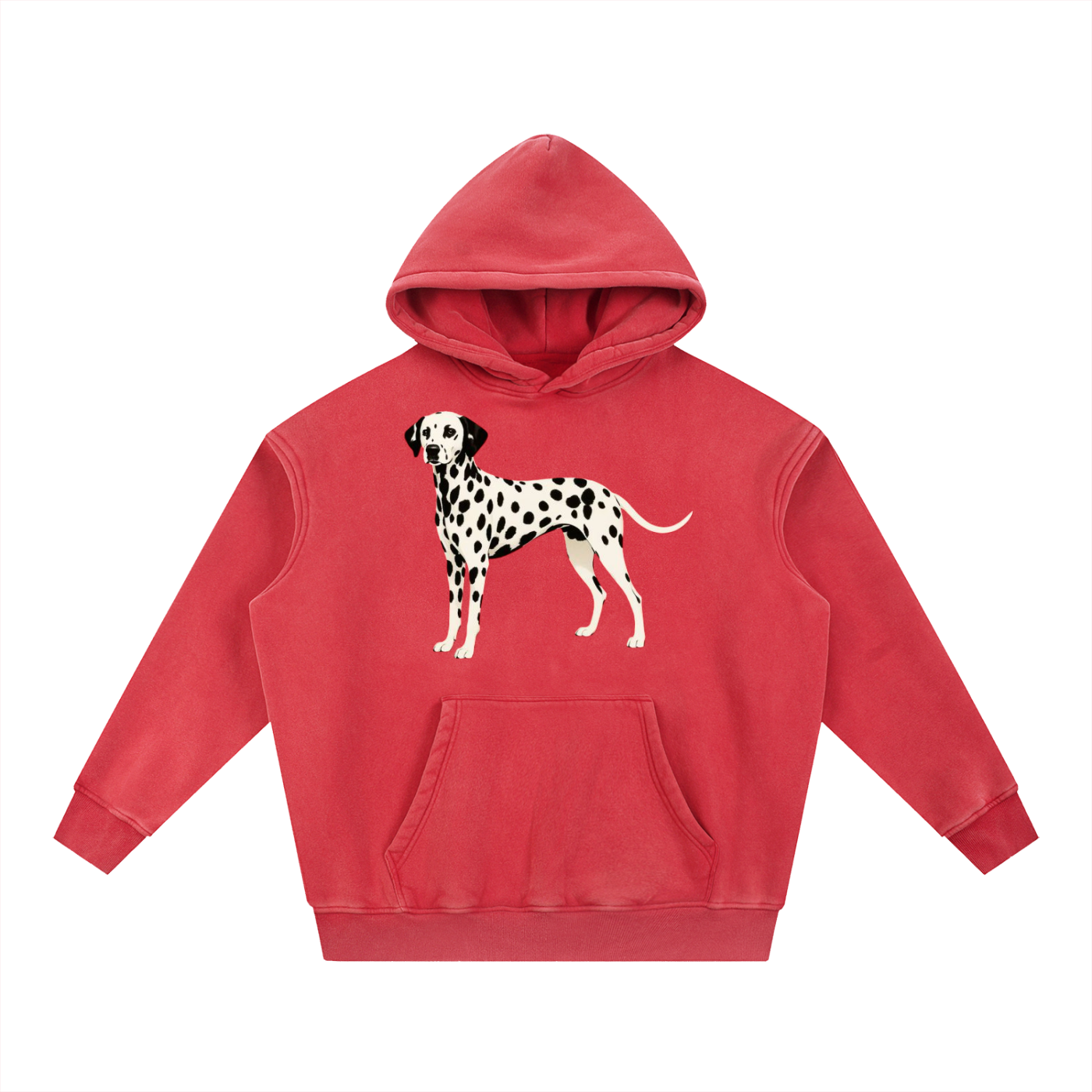 Snow Wash Fleece Oversize Hoodie