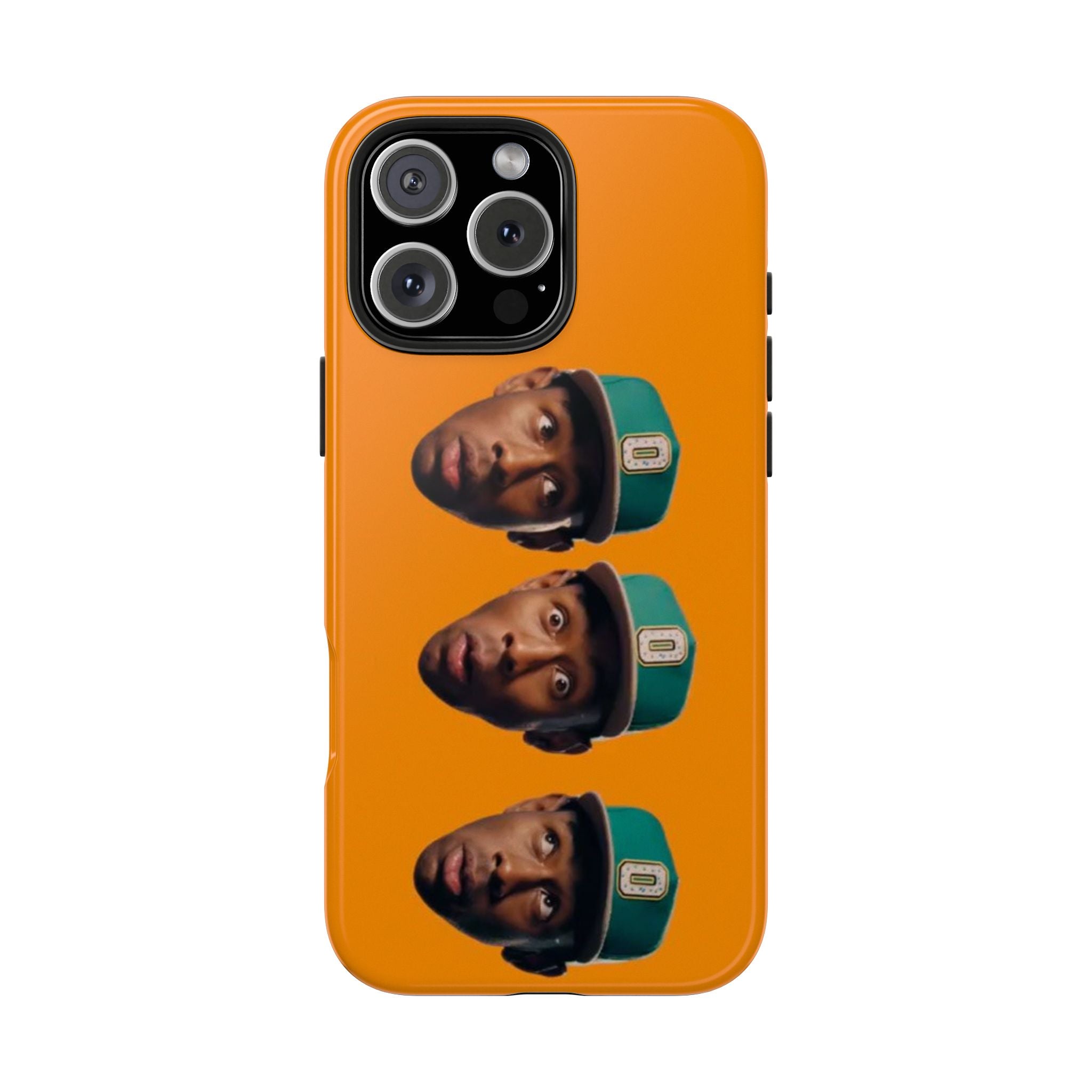 Phone Case — TYLER Triple Portrait Pop Art on Orange