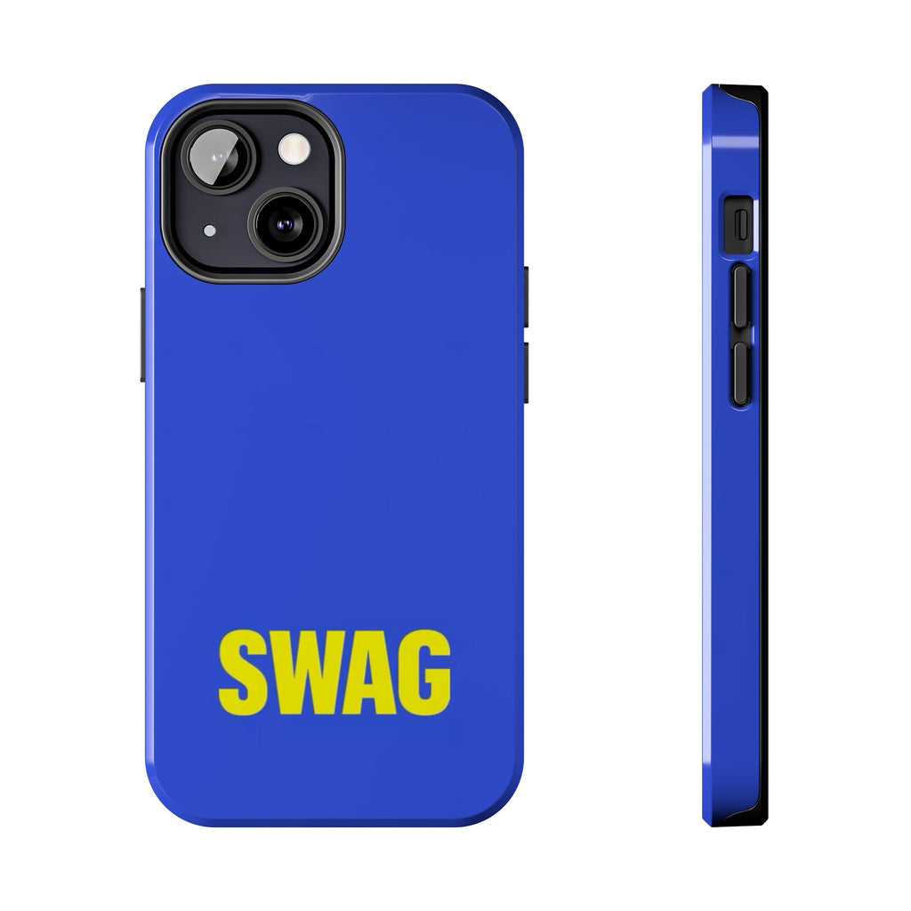 SWAG Blue Tough Phone Case — Bold Protective iPhone Cover