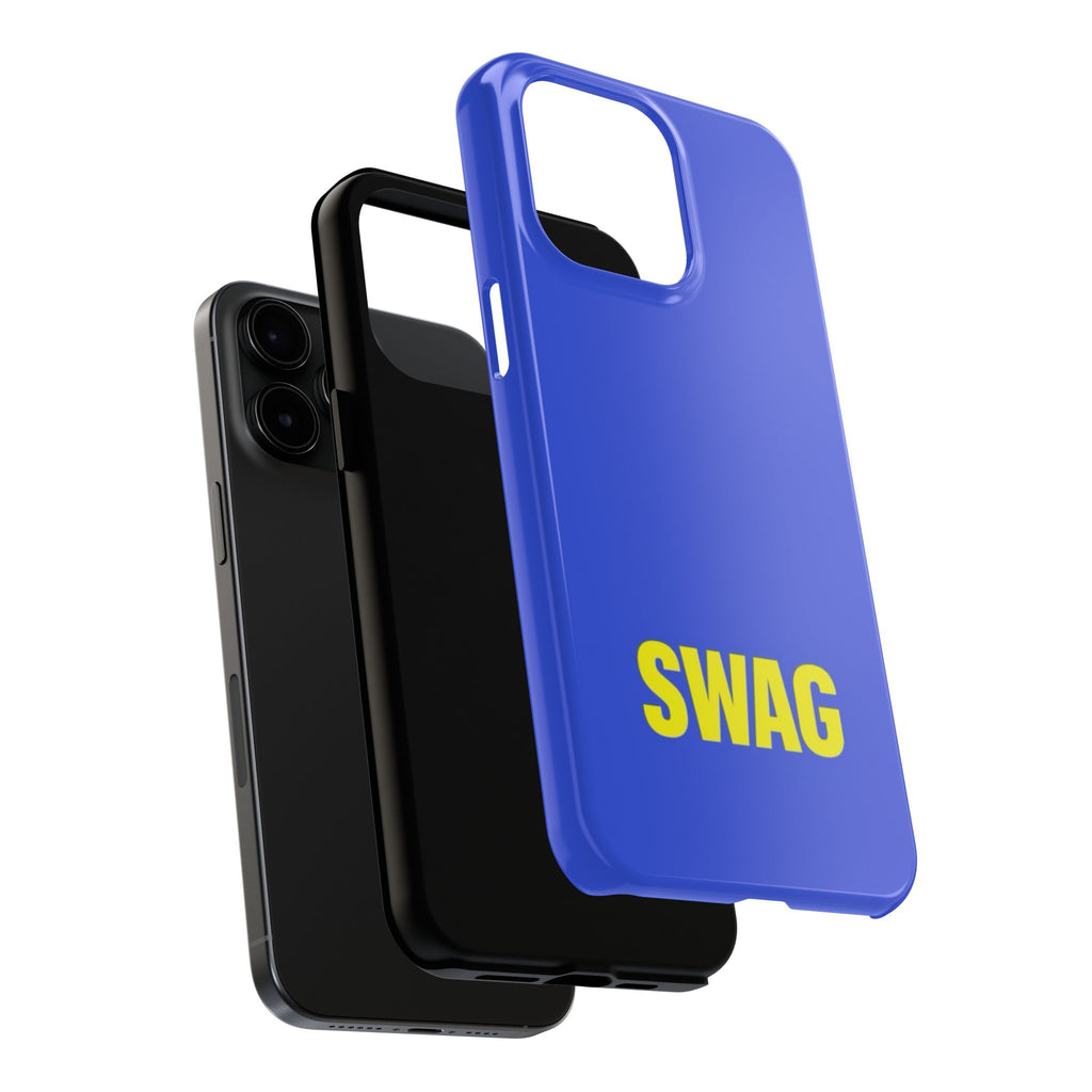 SWAG Blue Tough Phone Case — Bold Protective iPhone Cover