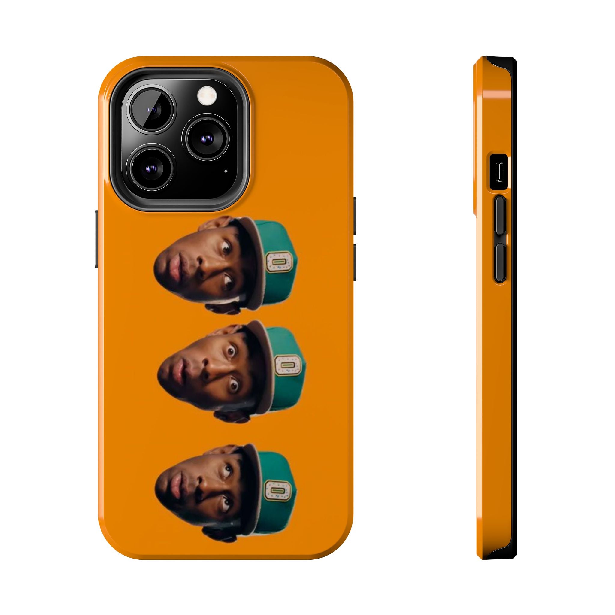 Phone Case — TYLER Triple Portrait Pop Art on Orange