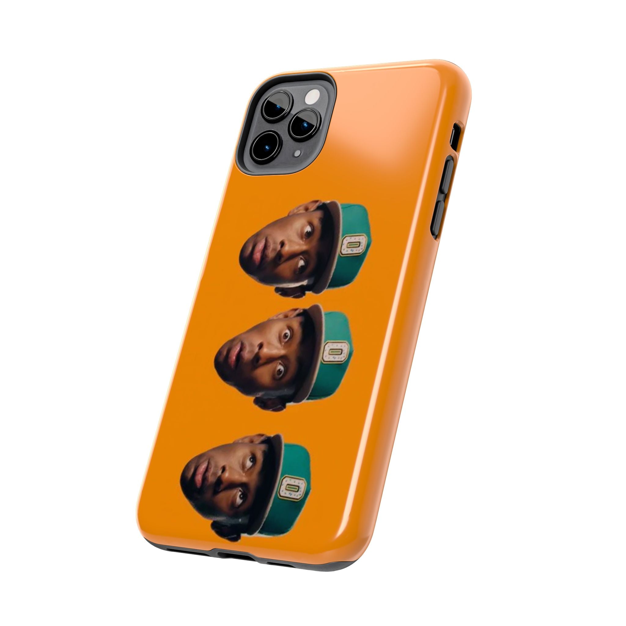 Phone Case — TYLER Triple Portrait Pop Art on Orange