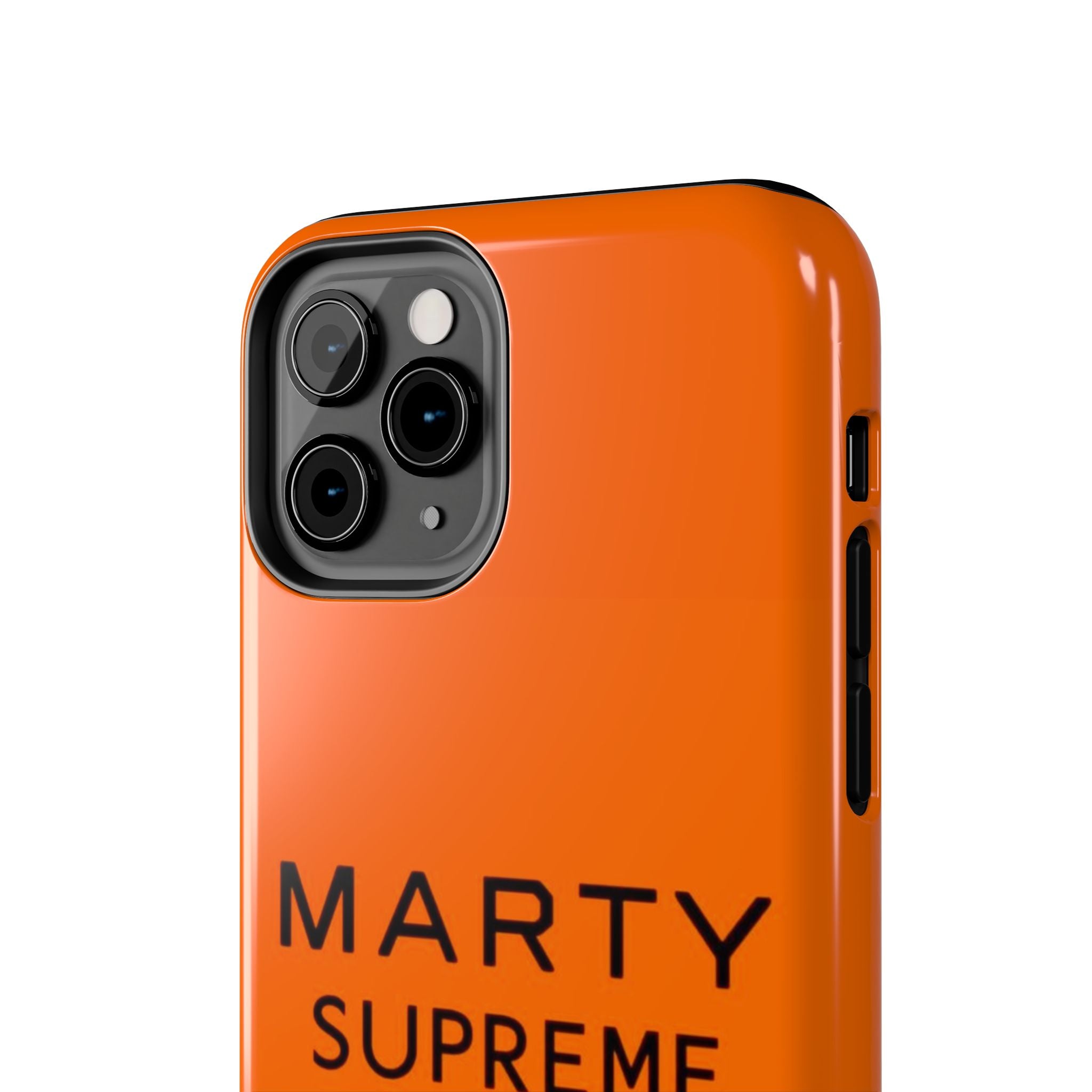 Marty Supreme Tough Phone Case — Orange 'Dream Big' Protective Cover