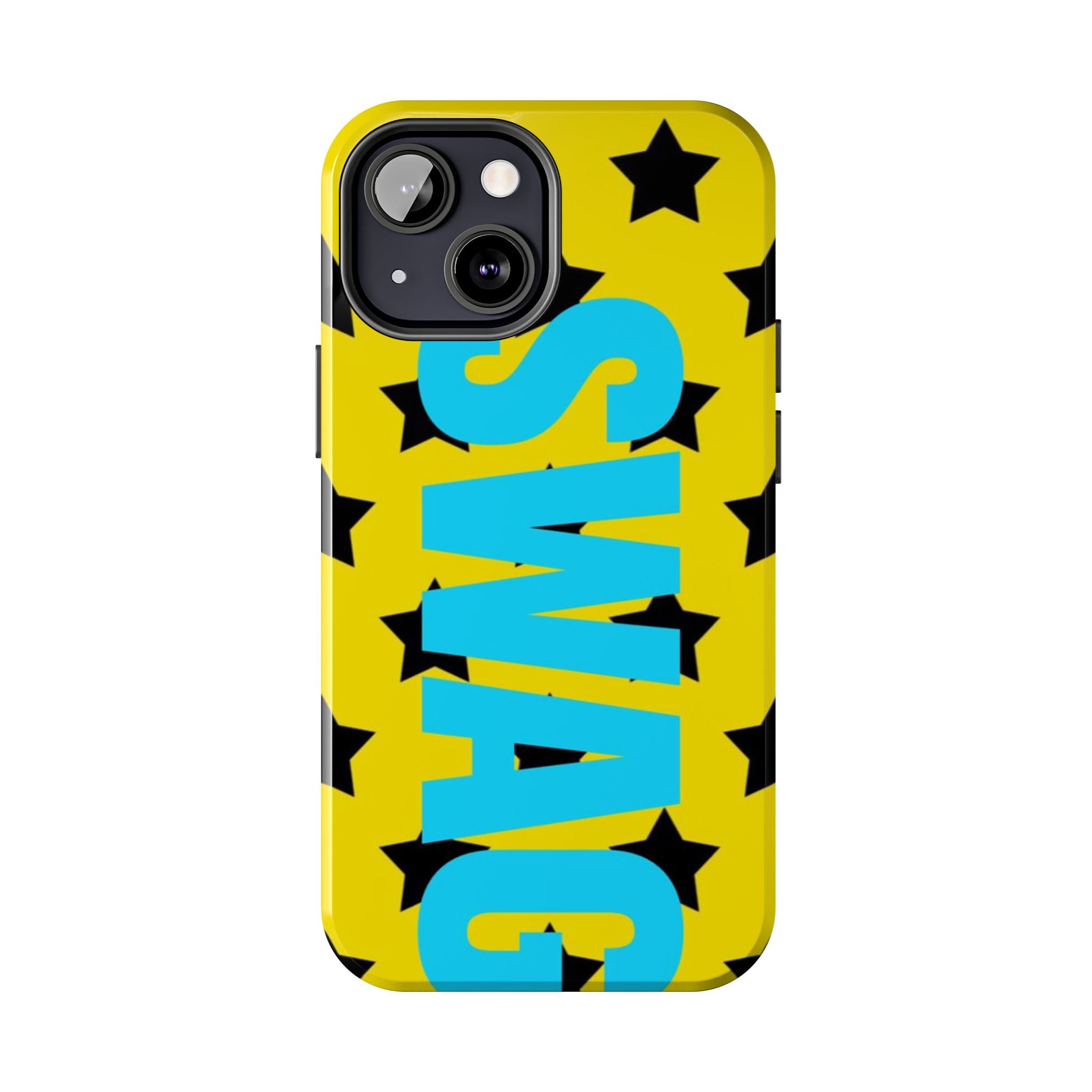 SWAG Star Phone Case — Bold Yellow & Blue Tough Protective Case