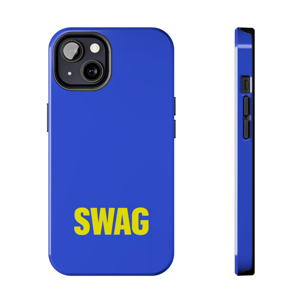 SWAG Blue Tough Phone Case — Bold Protective iPhone Cover