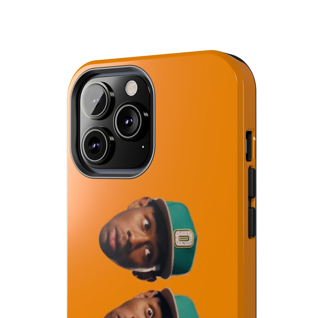 Phone Case — TYLER Triple Portrait Pop Art on Orange