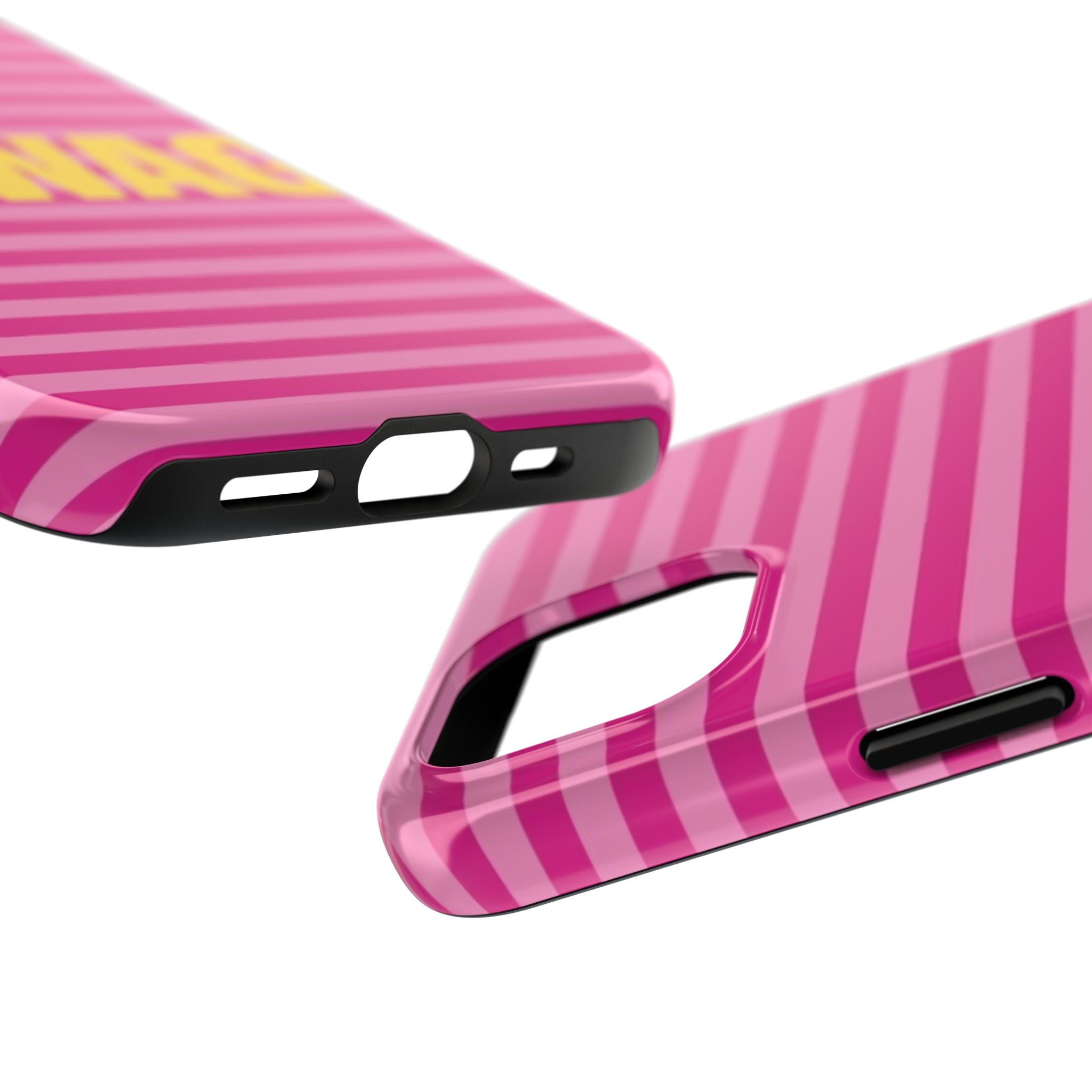 #SWAG Pink Striped Tough Phone Case