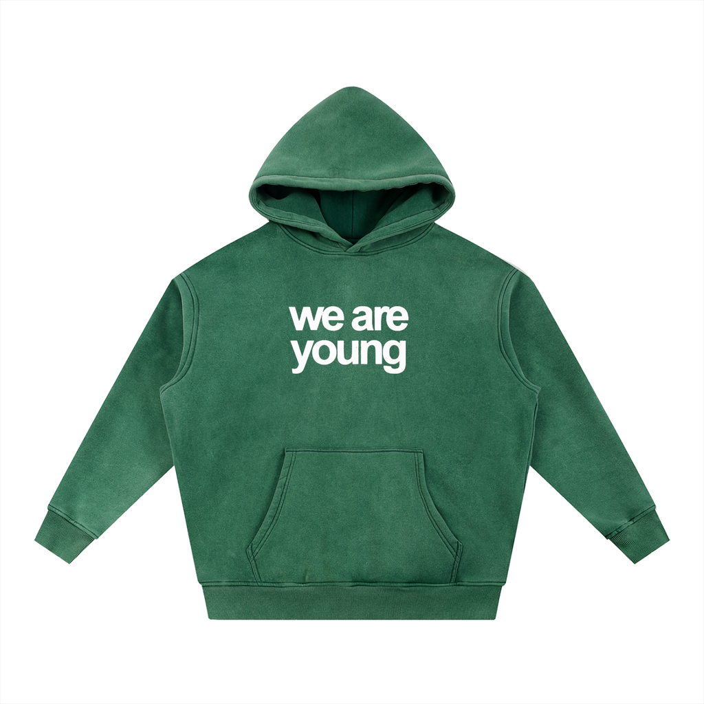 Snow Wash Fleece Oversize Hoodie
