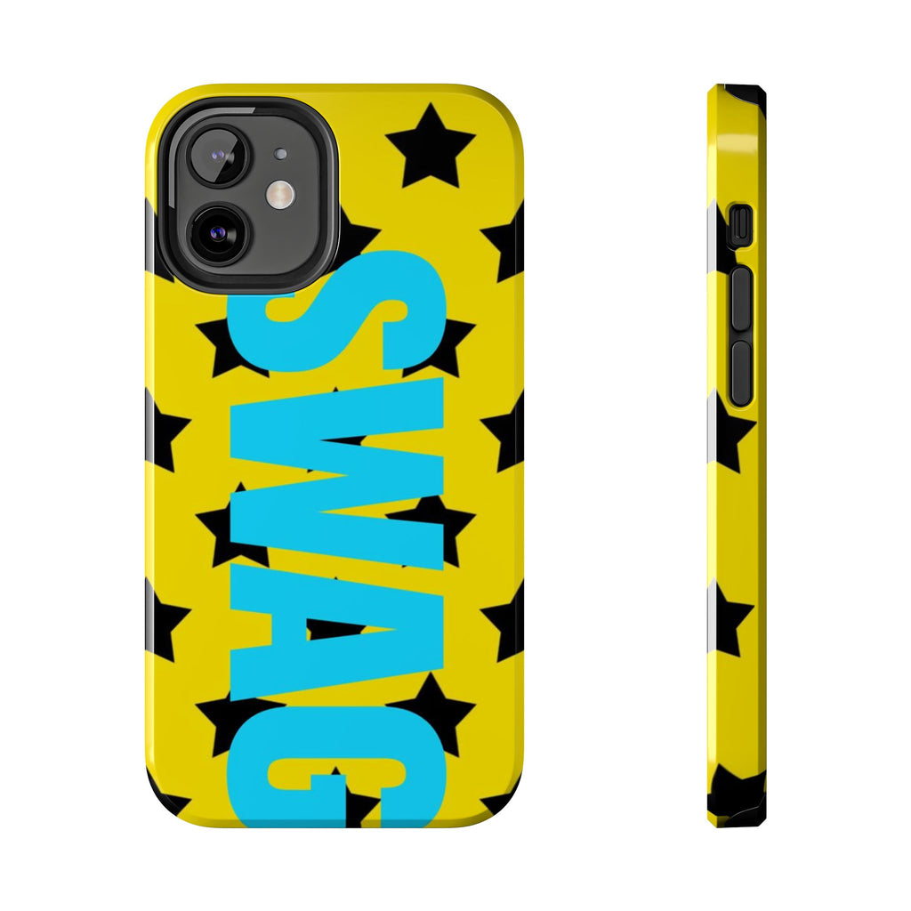 SWAG Star Phone Case — Bold Yellow & Blue Tough Protective Case