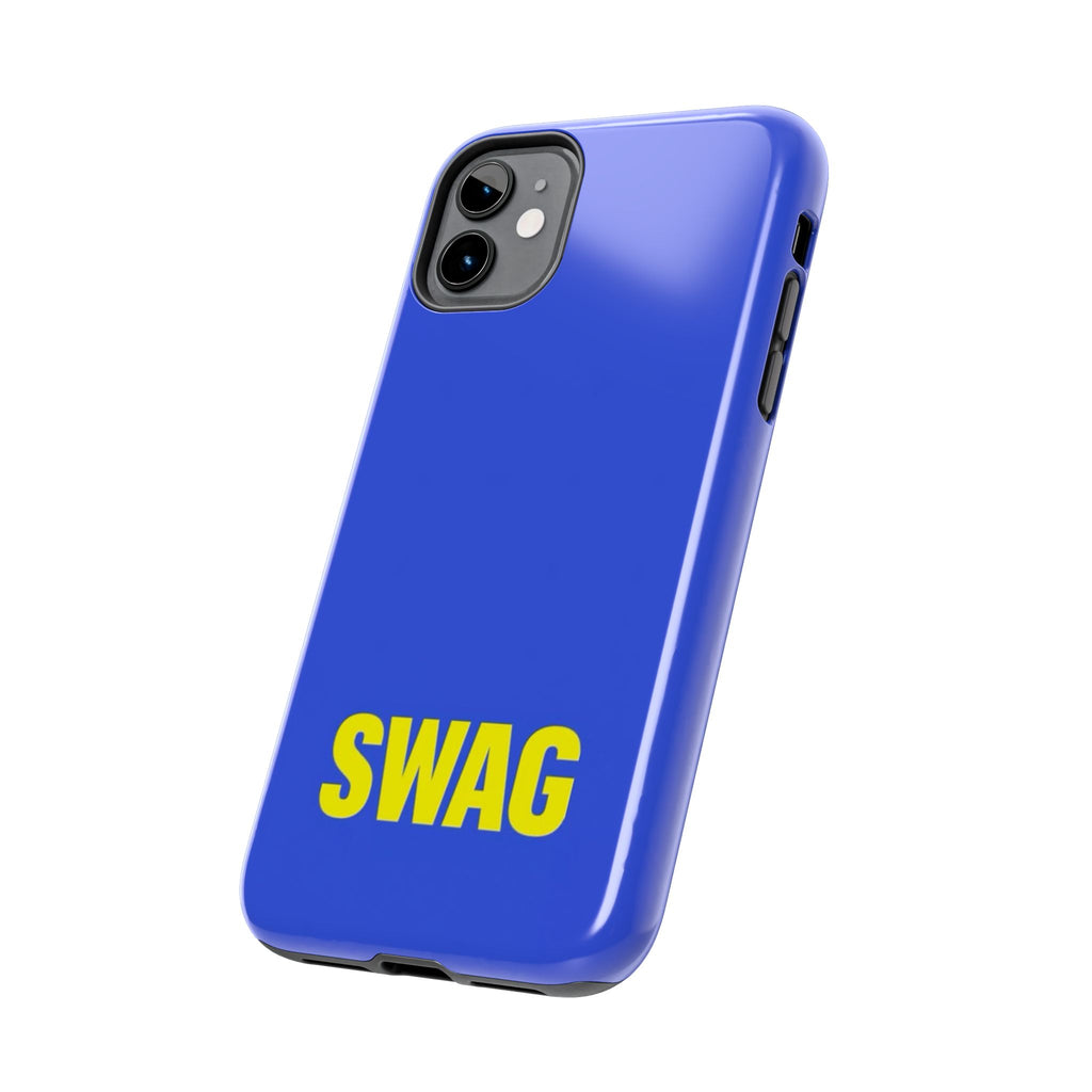 SWAG Blue Tough Phone Case — Bold Protective iPhone Cover