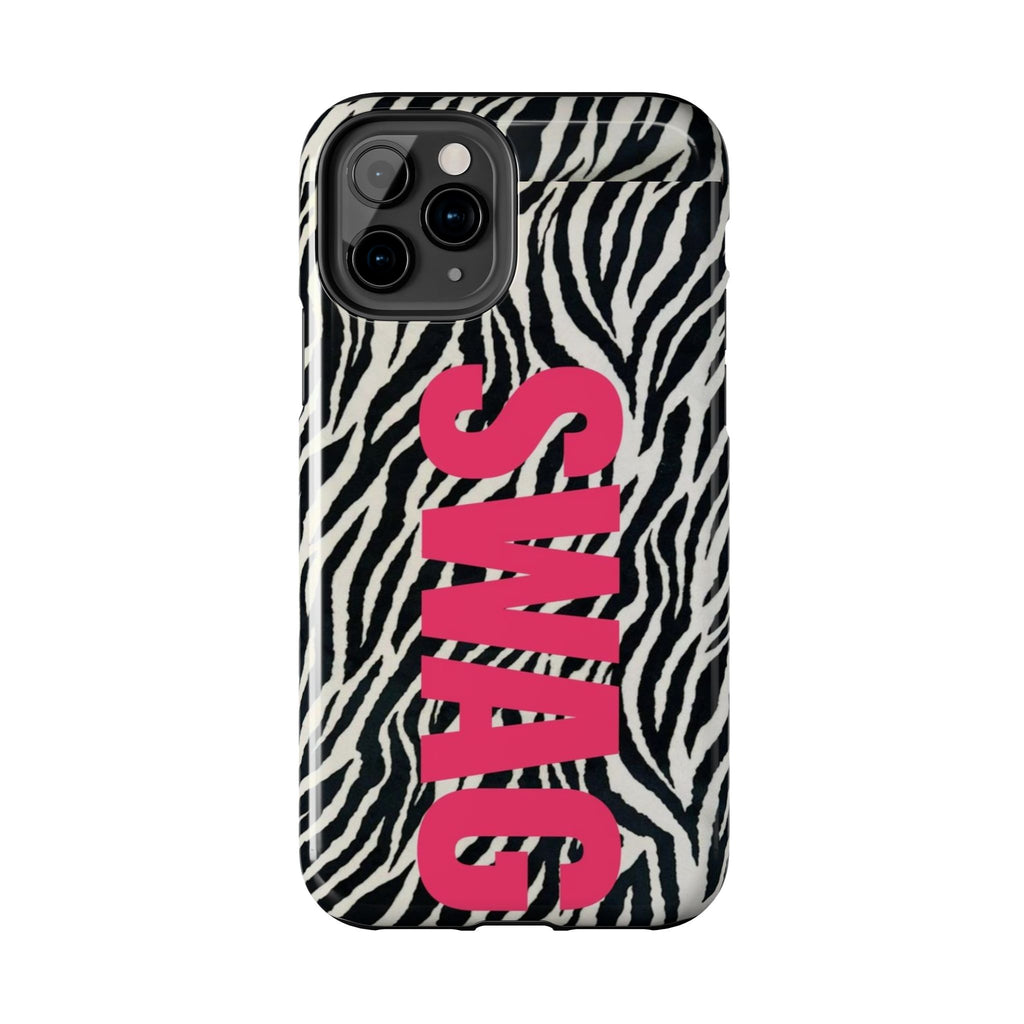 SWAG Zebra Print Phone Case — Tough Protective iPhone Cover
