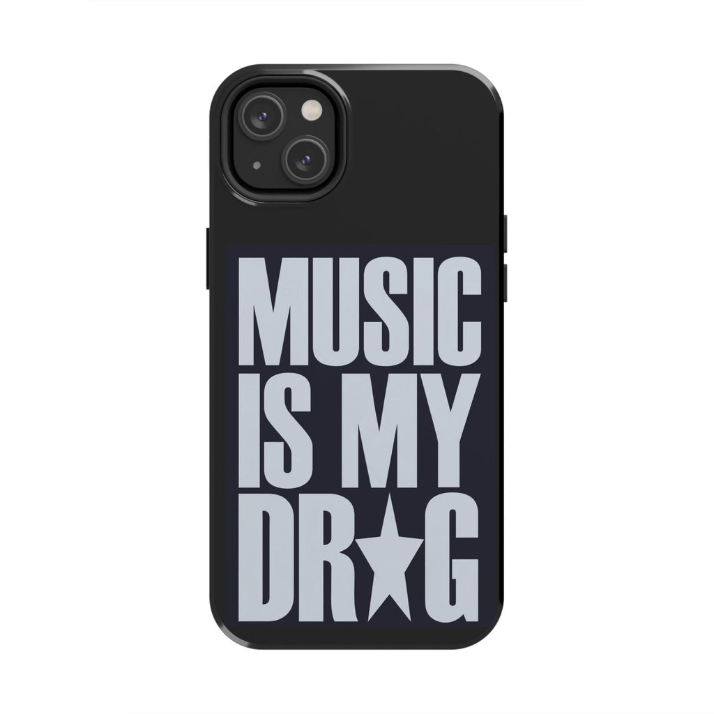 Phone Case — "Music Is My Drg" Bold Typography Protective Case