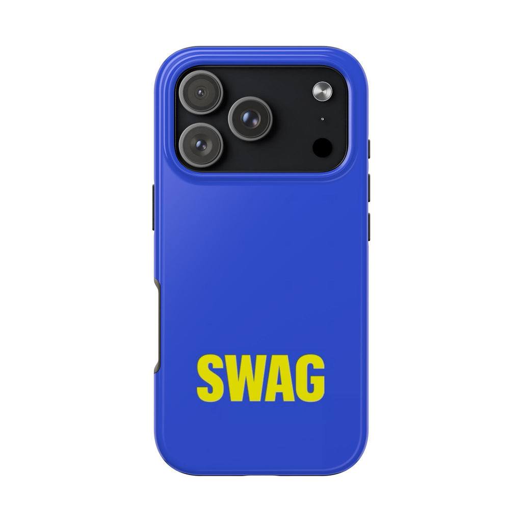 SWAG Blue Tough Phone Case — Bold Protective iPhone Cover