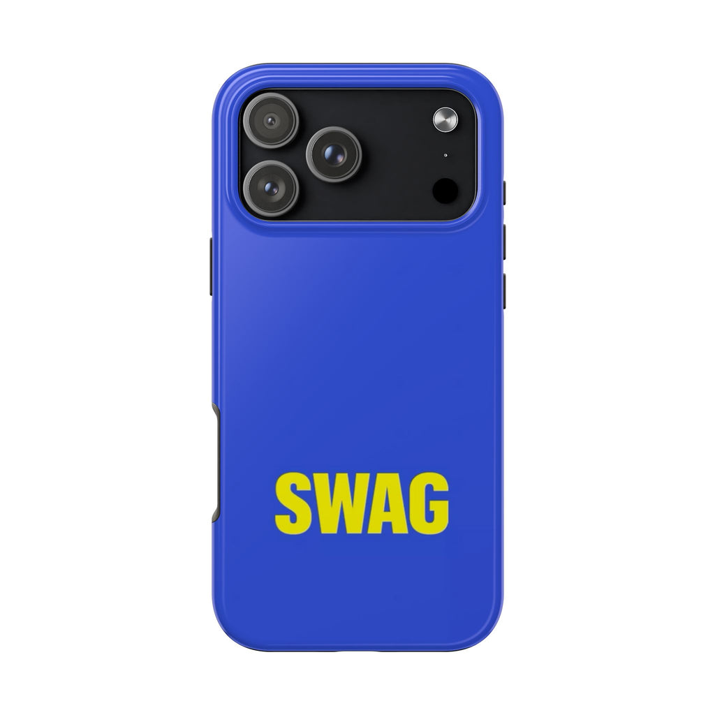 SWAG Blue Tough Phone Case — Bold Protective iPhone Cover
