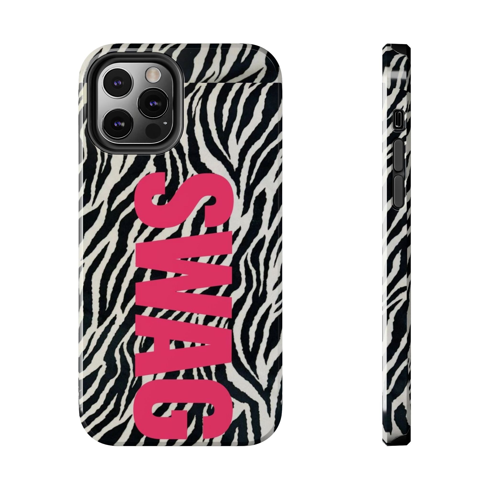SWAG Zebra Print Phone Case — Tough Protective iPhone Cover