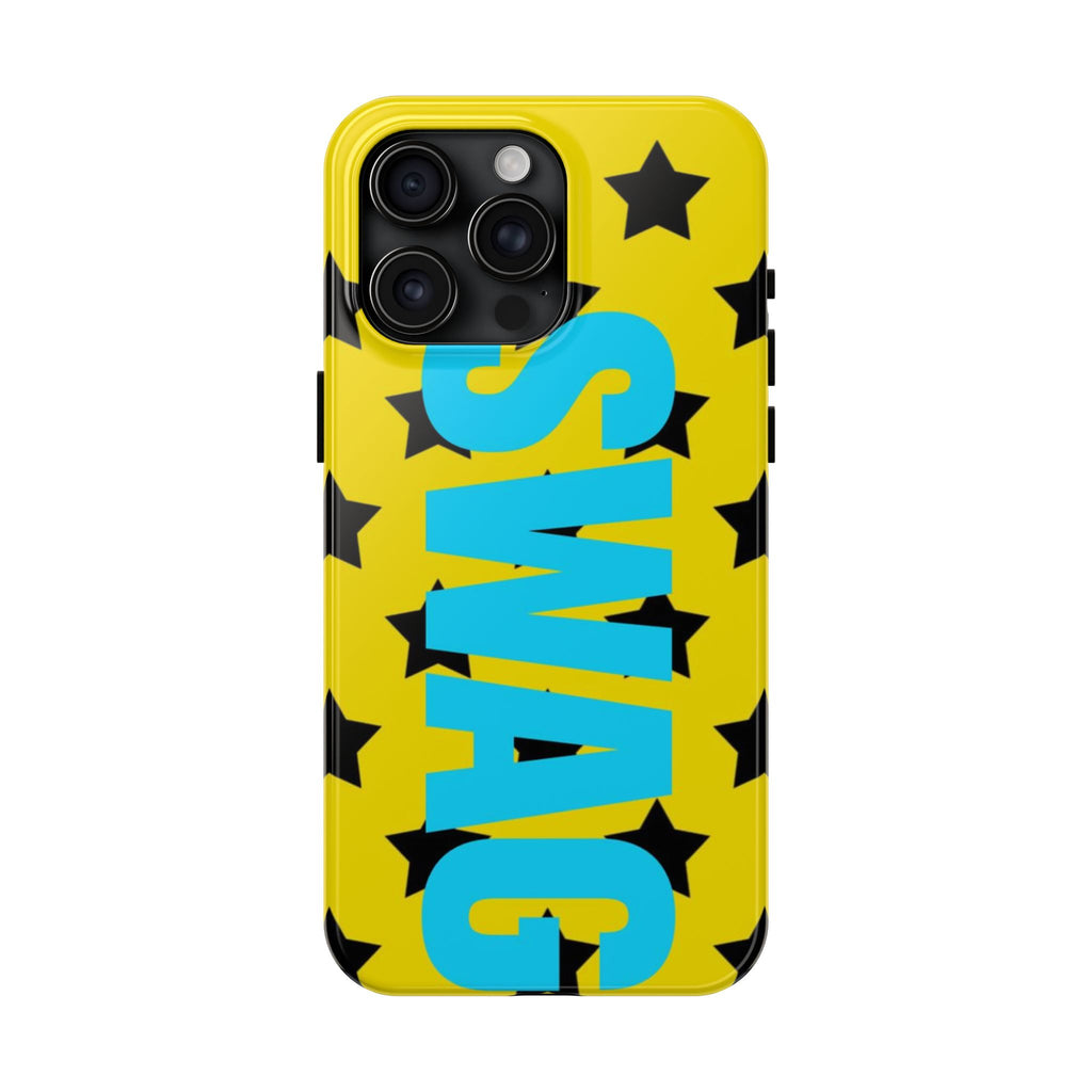 SWAG Star Phone Case — Bold Yellow & Blue Tough Protective Case