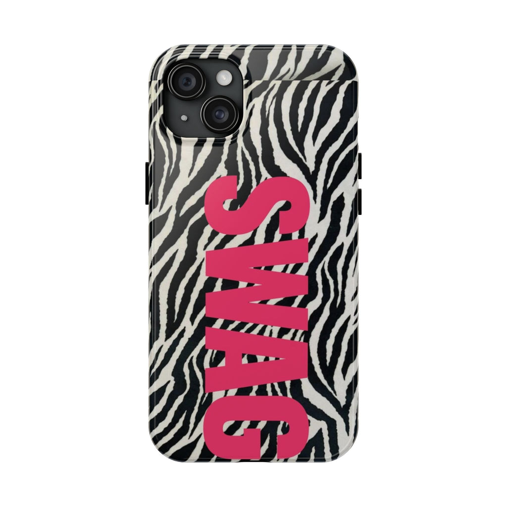 SWAG Zebra Print Phone Case — Tough Protective iPhone Cover