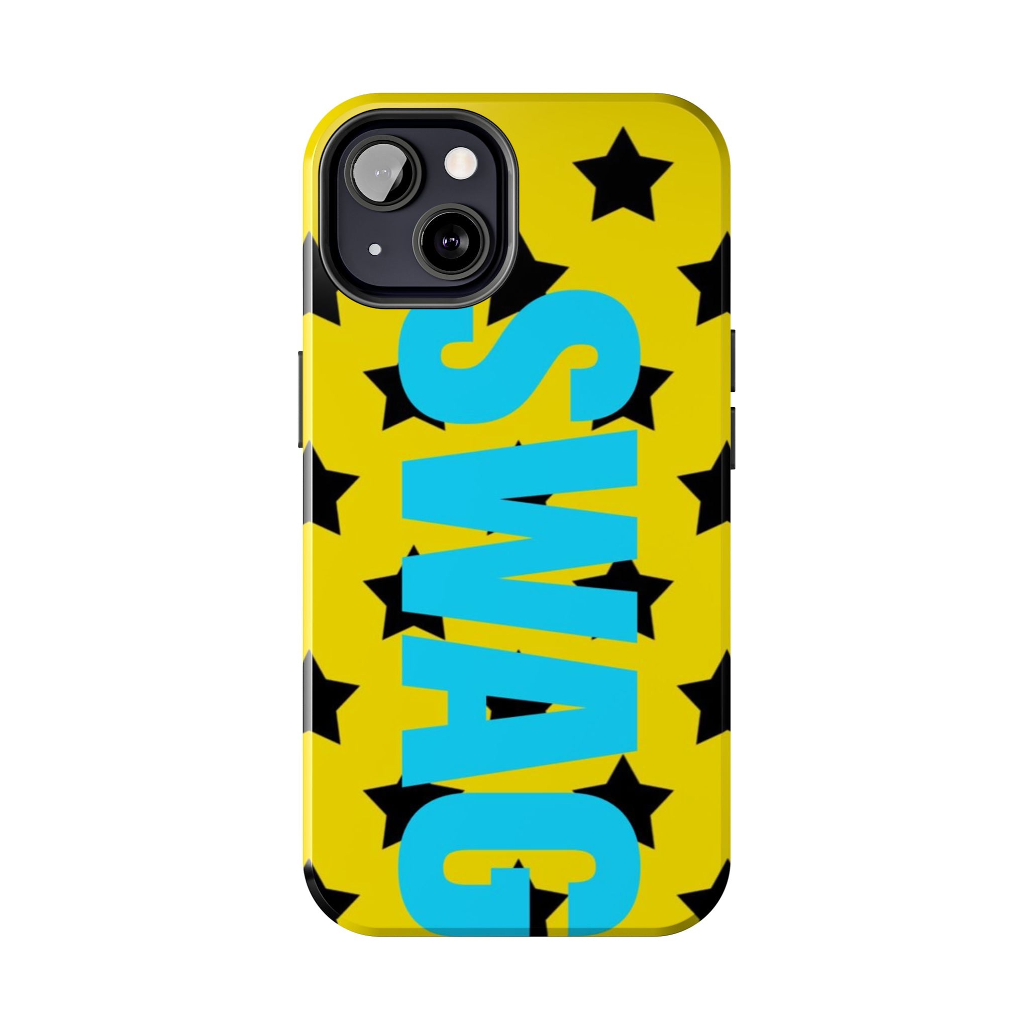 SWAG Star Phone Case — Bold Yellow & Blue Tough Protective Case