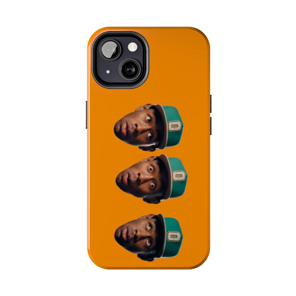 Phone Case — TYLER Triple Portrait Pop Art on Orange