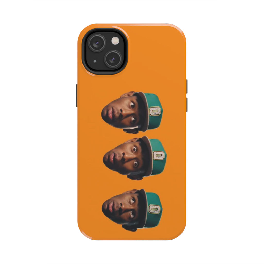 Phone Case — TYLER Triple Portrait Pop Art on Orange