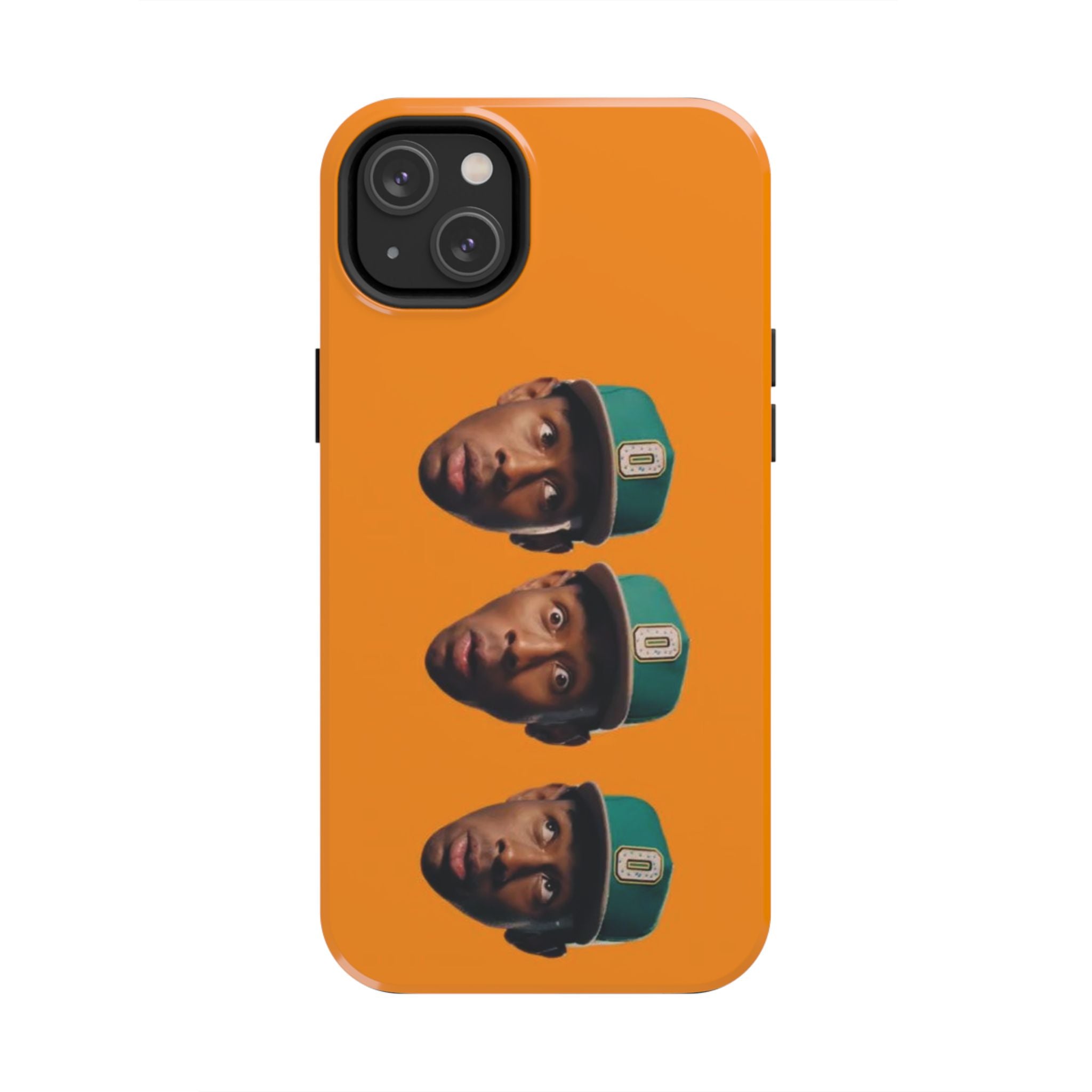 Phone Case — TYLER Triple Portrait Pop Art on Orange