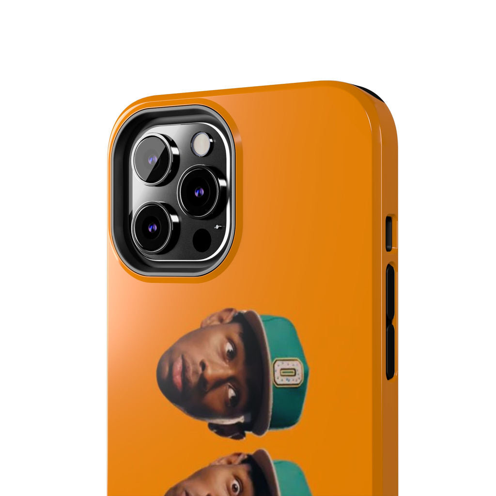 Phone Case — TYLER Triple Portrait Pop Art on Orange