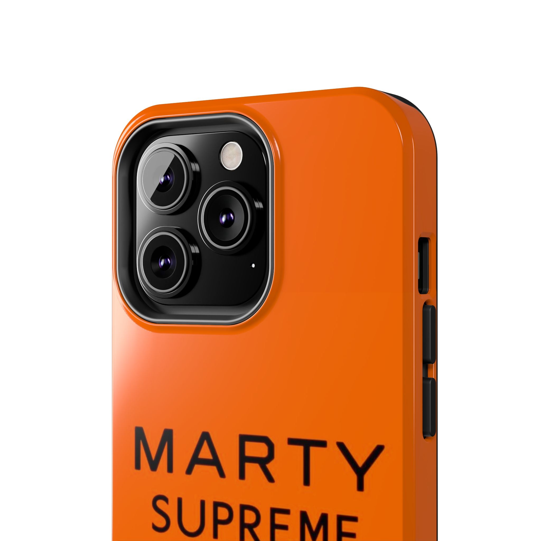 Marty Supreme Tough Phone Case — Orange 'Dream Big' Protective Cover